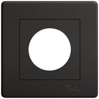 UP-Abdeckset EDIZIO.liv SNAPFIX® Thermostat 96×96×7mm schwarz IP20