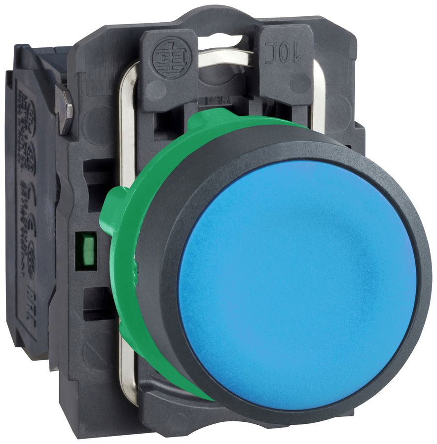 Drucktaster Harmony XB5 flach blau Ø22.5mm 1NO IP66