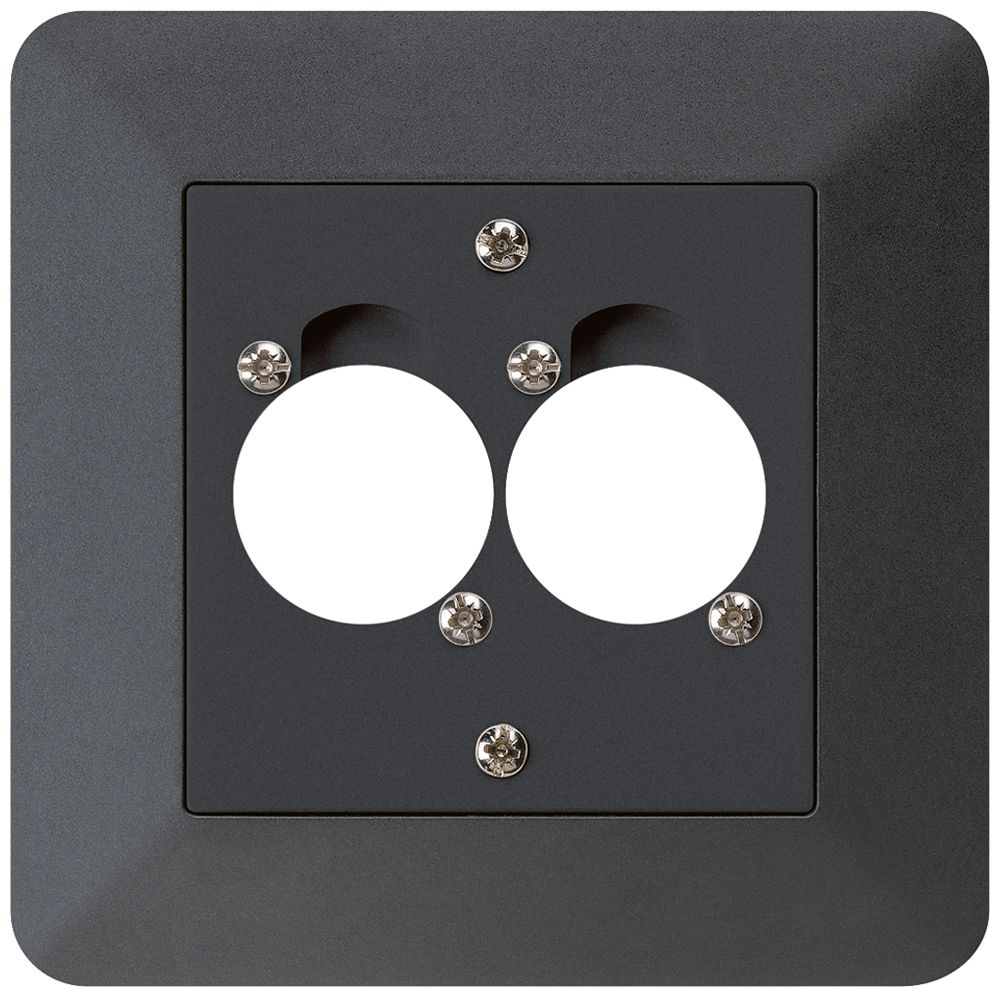 UP-Montageset für 2 XLR schwarz kallysto.trend