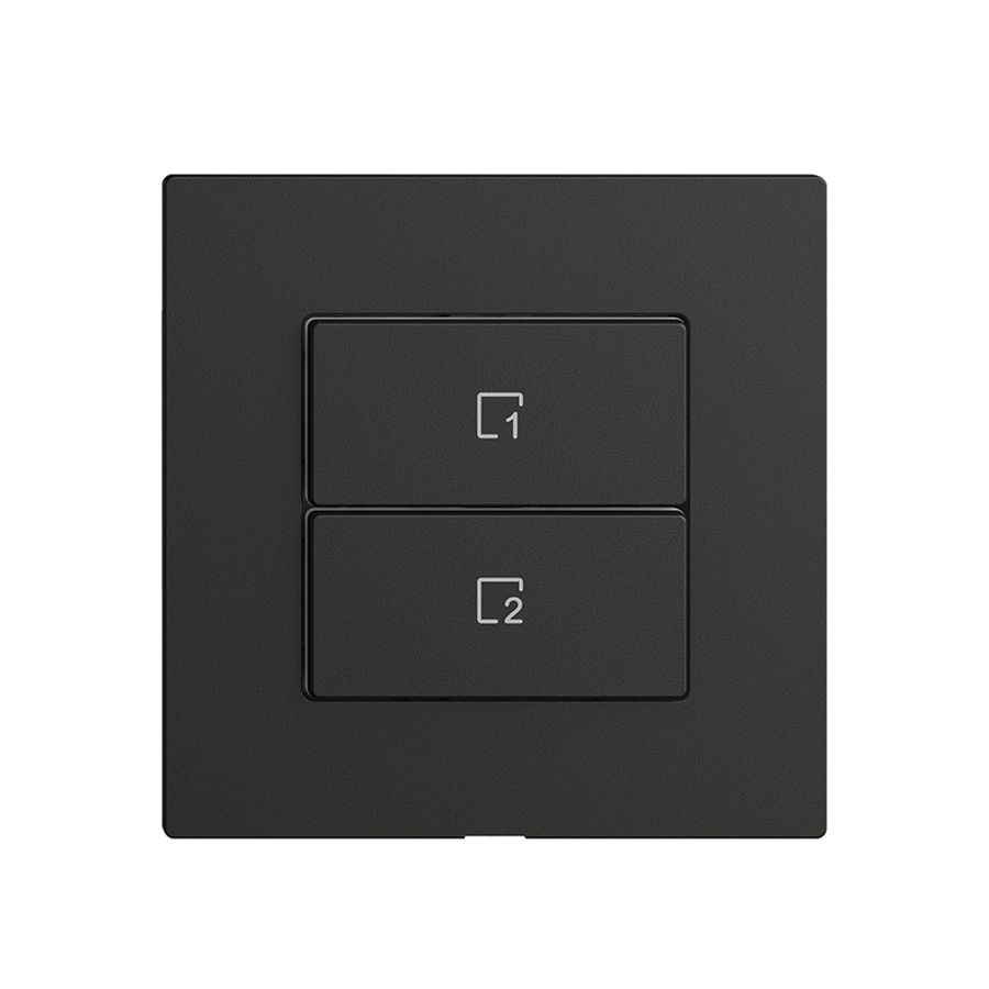 Commande pour poussoir scène 2 scènes vert./2T Edue Wiser noir