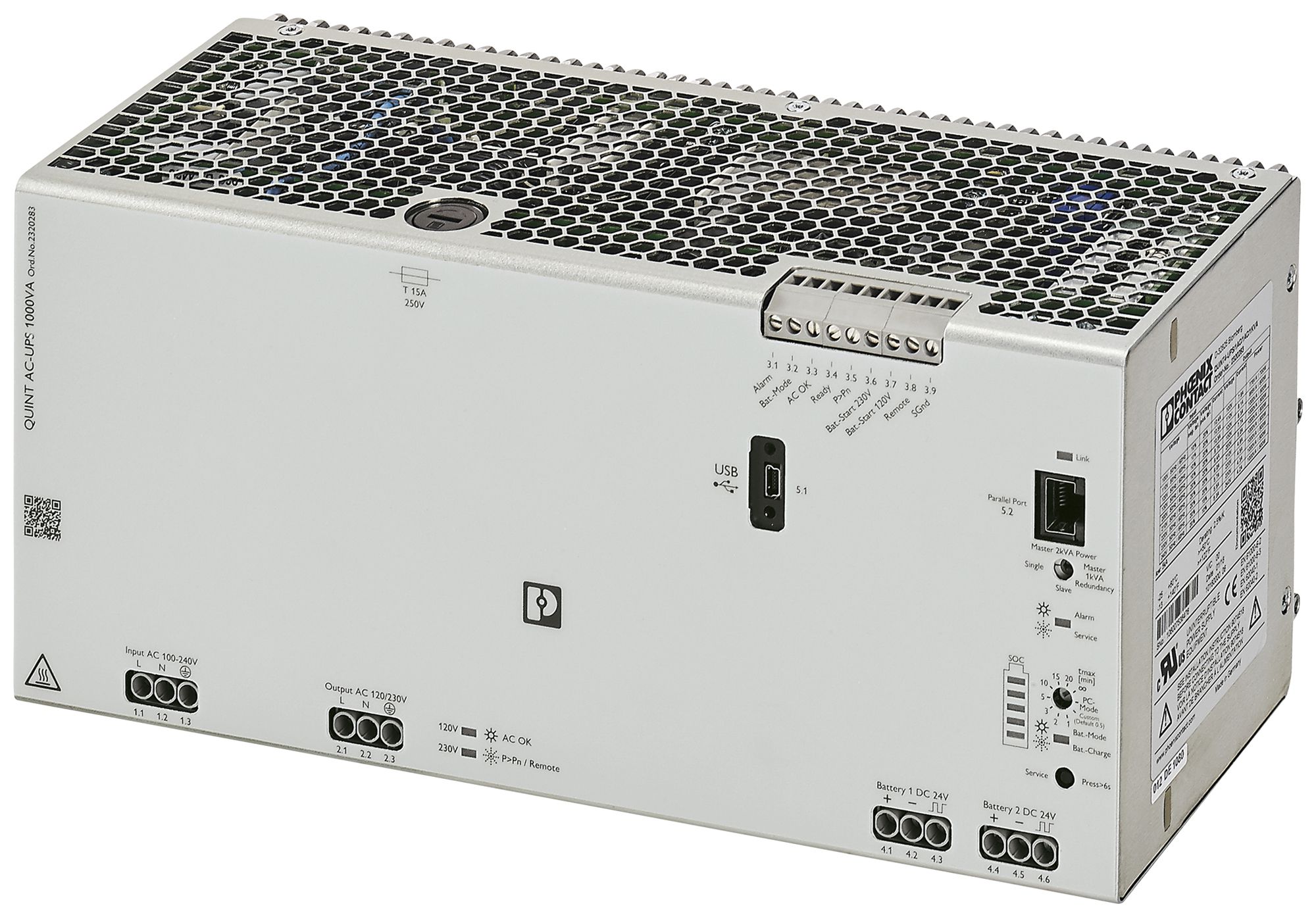 USV-Anlage PX QUINT4-UPS/1AC/1AC/1KVA IN:120/230VAC OUT:120/230VAC