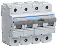Leitungsschutzschalter Hager MCB 4P 400V Typ C 125A Icn 15kA 6TE