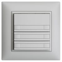 Poussoir KNX RGB ENC EDUE FMI, 250mW, s.LED, a.papier, 6×poussoir,1×touche, grc