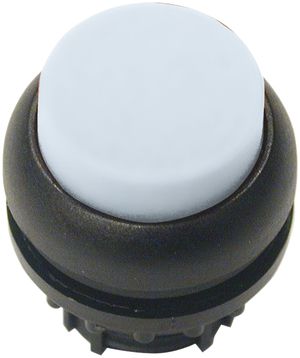Leucht-Drucktaste ETN RMQ hoch weiss, tastend, Ring schwarz