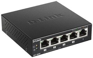 Switch D-Link DES-1005P/E, 5-Port PoE+ Fast Ethernet Desktop