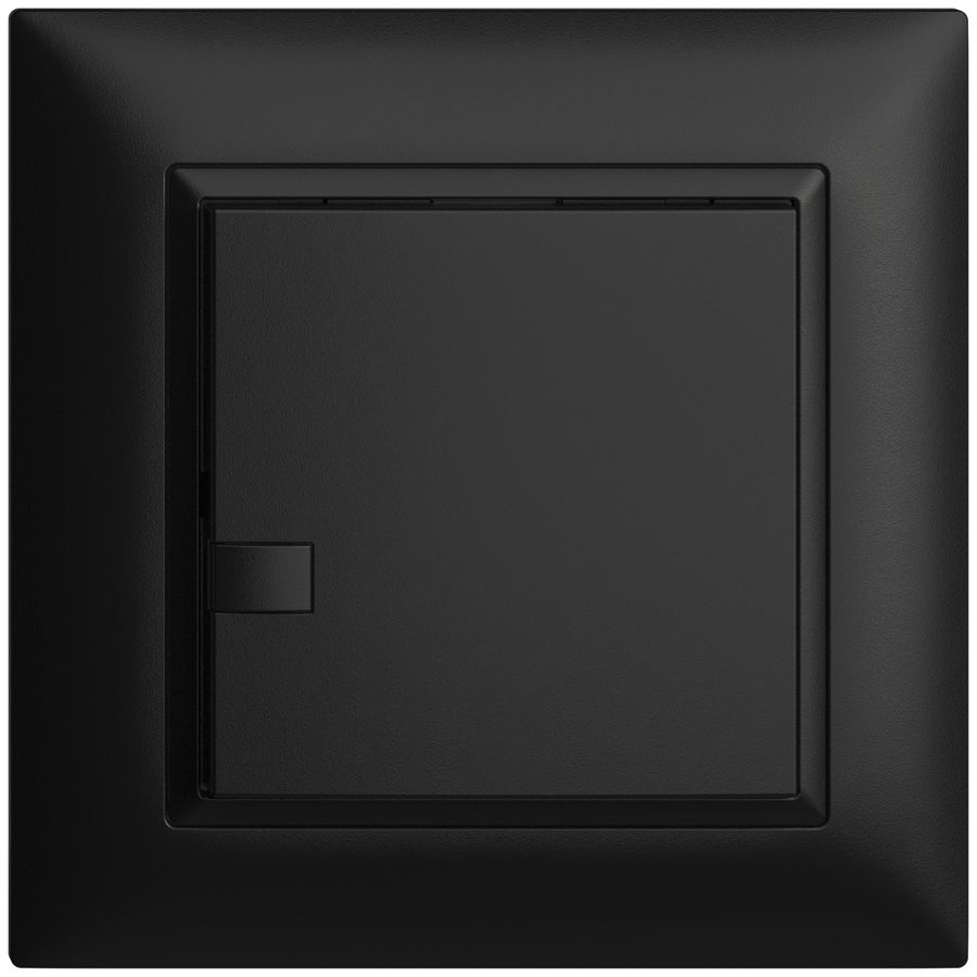Poussoir ENC KNX 1× EDIZIOdue noir RGB sans LED