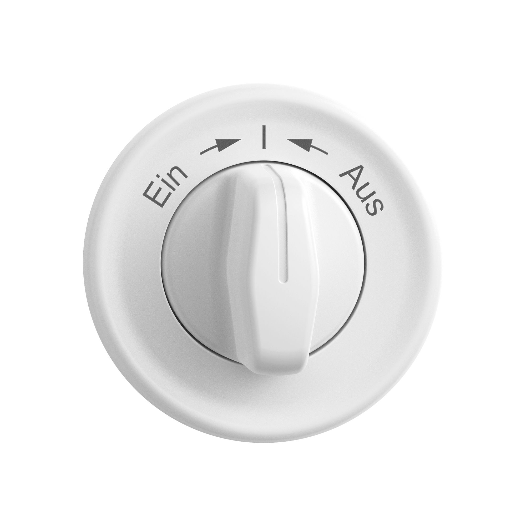 Montageset STANDARDdue SNAPFIX® f.Schwenktaster m.Griff Ein → ← Aus ws