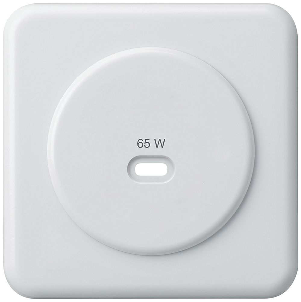 Kit frontal ENC Hager basico, pour prise de charge USB type C, blanc