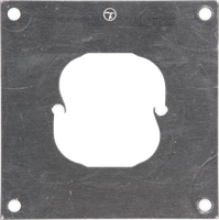 Befestigungsplatte III 110×110 Bef.-Lochdistanz 52mm Gr.I