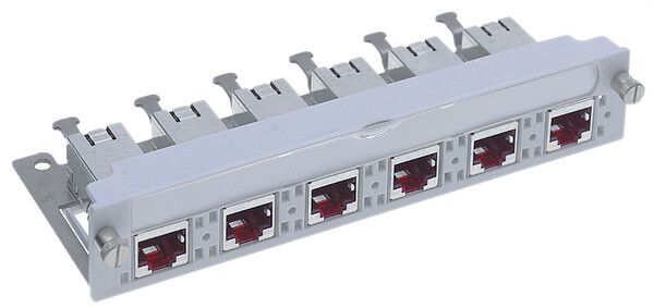 Unità universale cat.6A 6RJ45/S