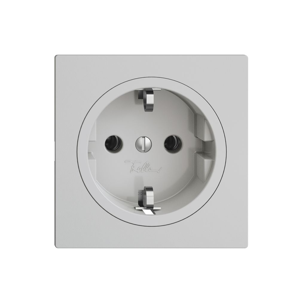 SCHUKO-Steckdose EDIZIOdue F, 16A, 250VAC, L+N+PE hellgrau