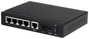 Switch ROLINE PoE+ Gigabit Ethernet, 5-Port + 1-Port Uplink (GbE/SFP)