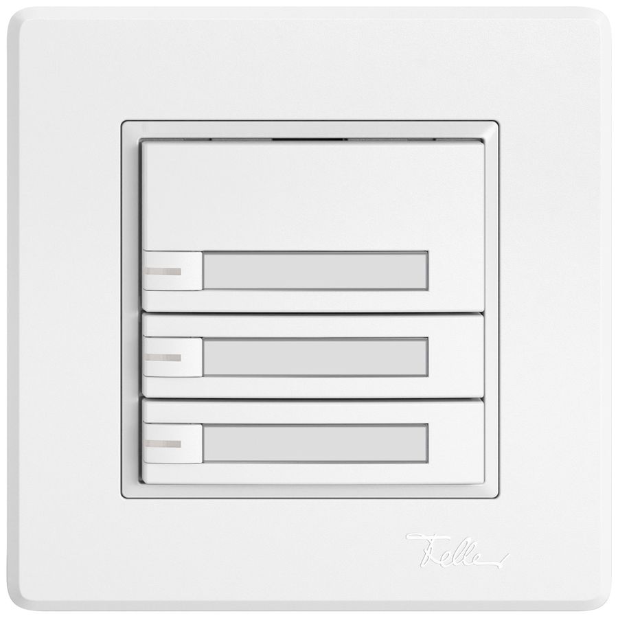 UP-Universaltaster EDIZIO.liv UNI SNAPFIX® 12…48V m.LED blau 3× 1-Tbed.Pap.ws