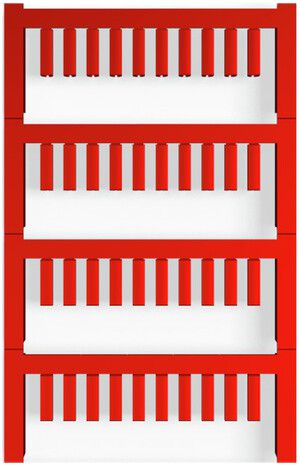 Leitermarkierer Weidmüller MultiCard SF für Ø1.2…1.6mm 12×3.2mm PA66 rot