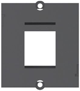 Cornice frontale BACHMANN prese/prese mobili 1 37×40.2mm