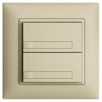 Pulsante KNX RGB INC EDUE FMI, 250mW, s.LED, c.carta, 2×pulsante, 1×tasto, van