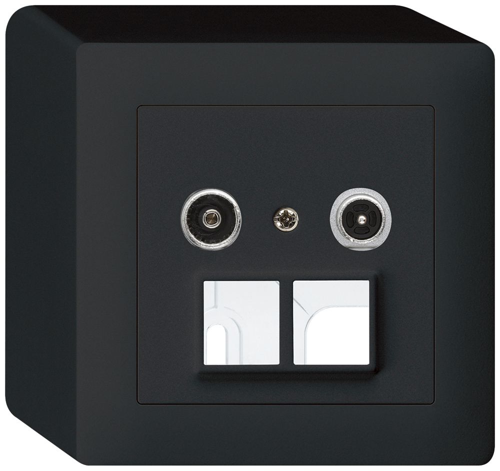 Prise multimédia AP kallysto R/TV 10.5dB 2GHz noir