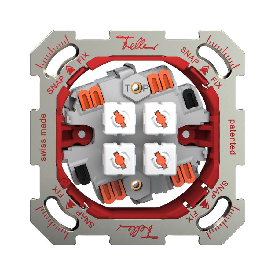 UP-Storentaster Feller SNAPFIX® 10A 250V 4 Tasten 2 Kanäle