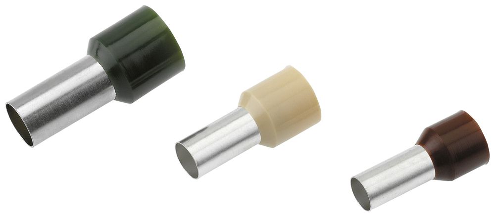 Aderendhülse Cimco 10mm² 12×22mm Kupfer PP braun