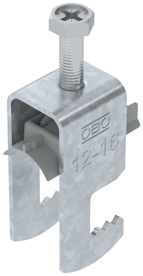 Fixation rapide BET 2056 pied à F mat.synthétique 12…16mm 1×câble acier Zn-ch-im