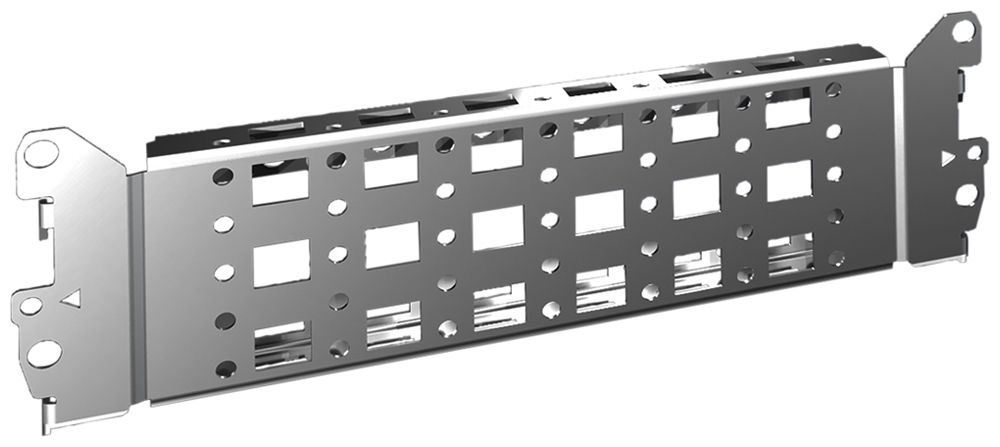 Montage-Chassis Rittal VX 8617.100 225×64×23mm Schiene grau 4Stk