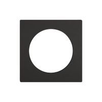 Abdeckset EDIZIO.liv SNAPFIX® Thermostat 60×60×7mm schwarz IP20