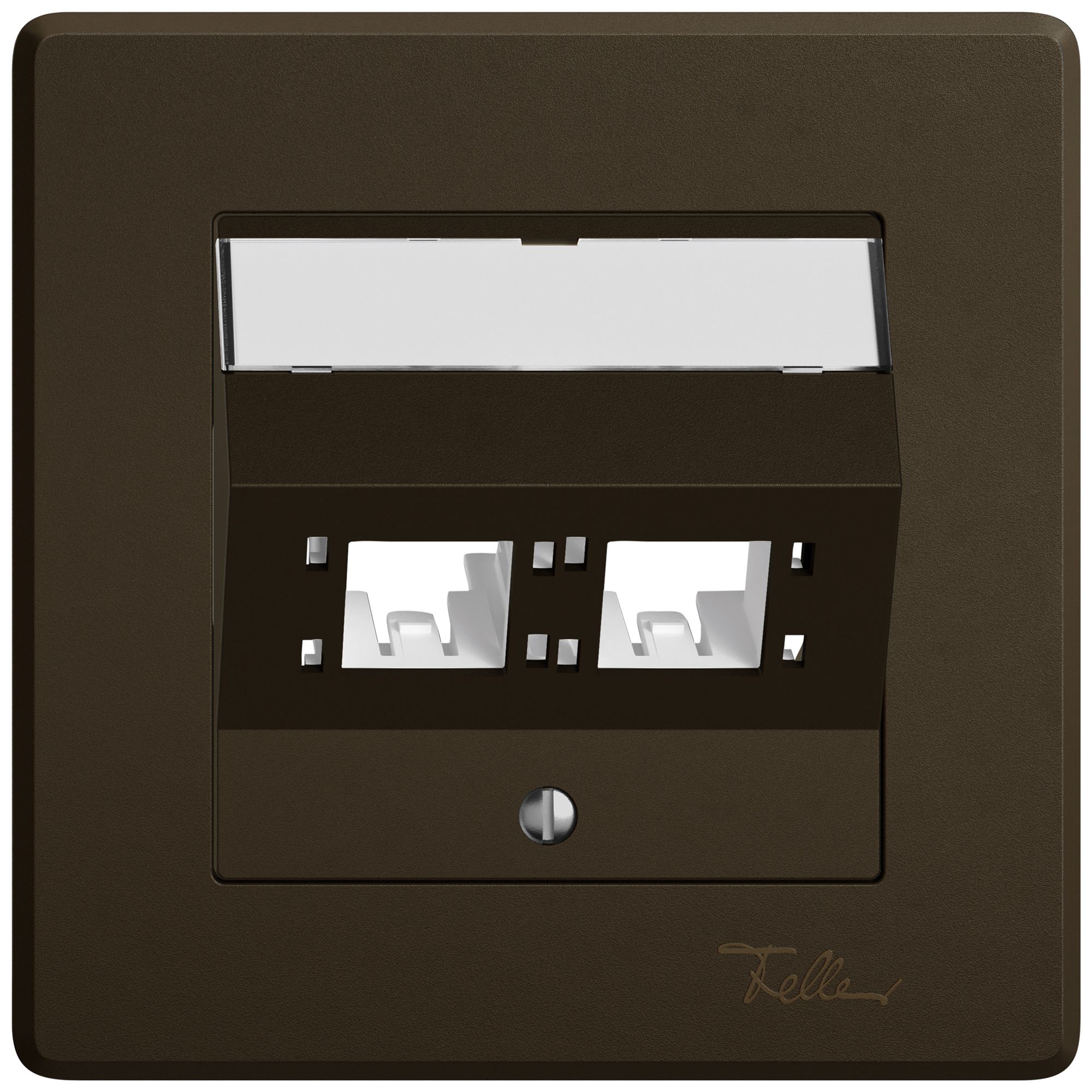 UP-Montageset EDIZIO.liv SNAPFIX® für freenet Kat.6A Adapter 2× br