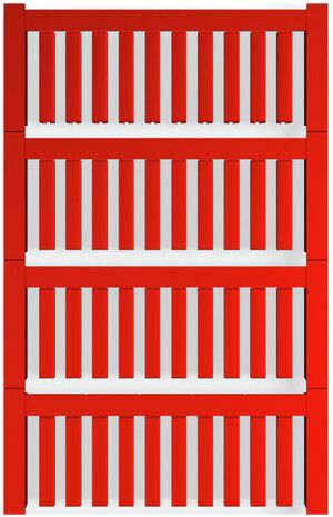 Leitermarkierer Weidmüller MultiCard VT SF für Ø2.2…2.9mm 21×3.6mm PA66 rot