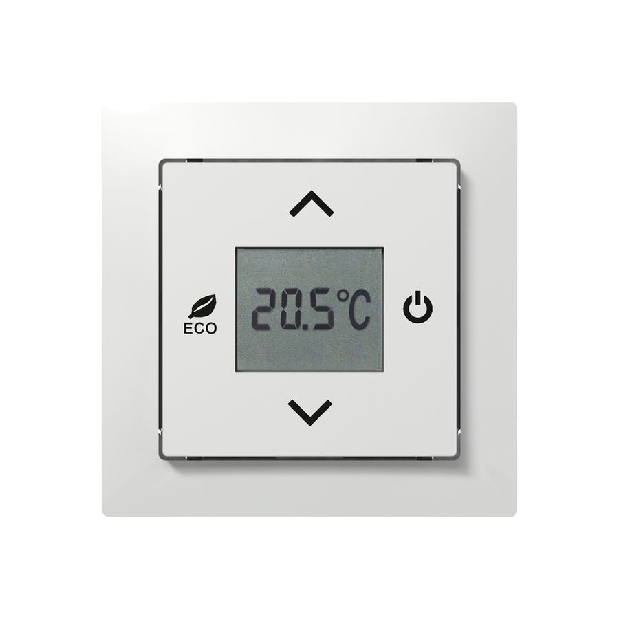 Termostato di ambiente SIDUS E free@home wireless, bianco brillante