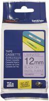 Schriftbandkassette Brother Tze-MQF31 12mm×4m violett/schwarz