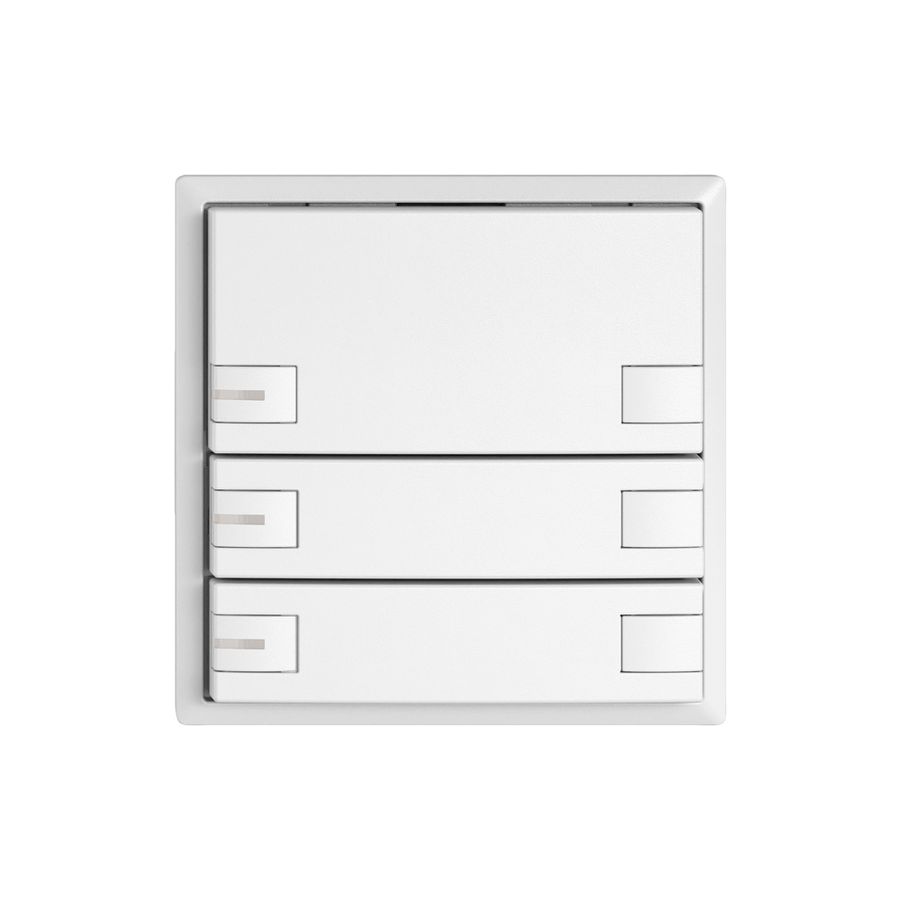 Pulsante KNX RGB EDIZIO.liv SNAPFIX® sensore temp.RGB-LED 3× com.2T bi