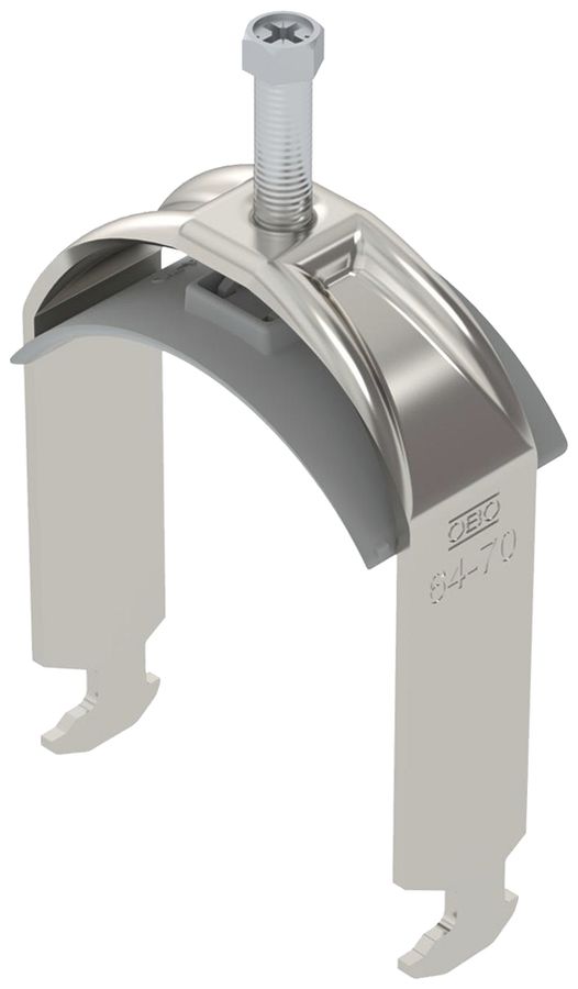 Fixation rapide BET 2056 pied à H matière synthétique 64…70mm 1×câble A2 1.4301