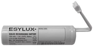 Accu ESYLUX per SLA/SLB LED LiFePO4, 3.2V/1500mAh, 90×30×30mm