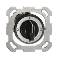 UP-Drehschalter FH 3/1P schwarz mit Drehgriff