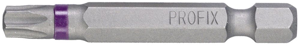 Bit Torx-Schraube PROFIX T30×50mm 1/4" Markierung violett