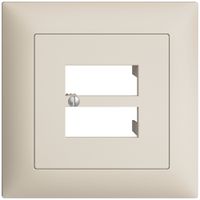 Kit frontale INC EDIZIOdue crema 88×88mm 4×RJ45