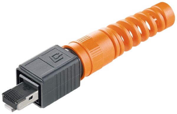 Stecker RJ45 Weidmüller V4 PushPull Knickschutz, Cat.6A