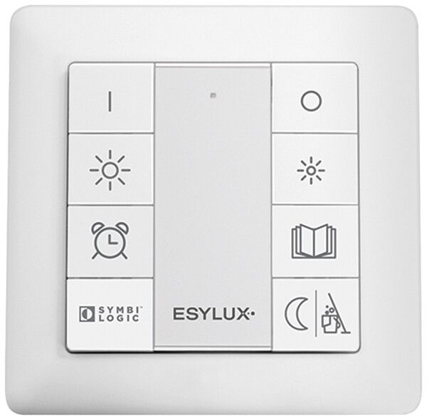 Pulsante INC ESYLUX DALI, 8 volte, per scene di luce in aula