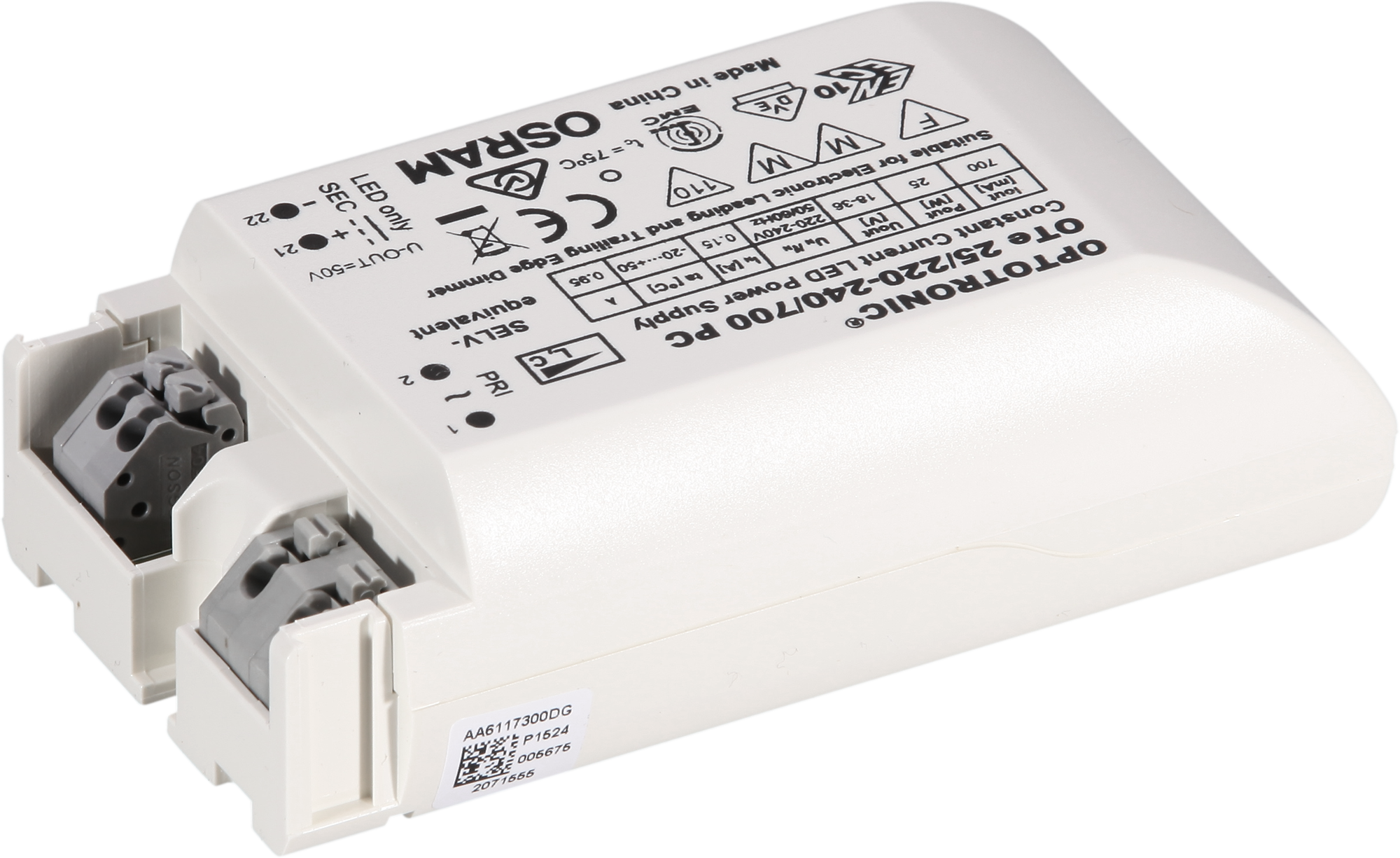 Konstantstromversorgung OTe 25 für LED 700mA 25W 240V