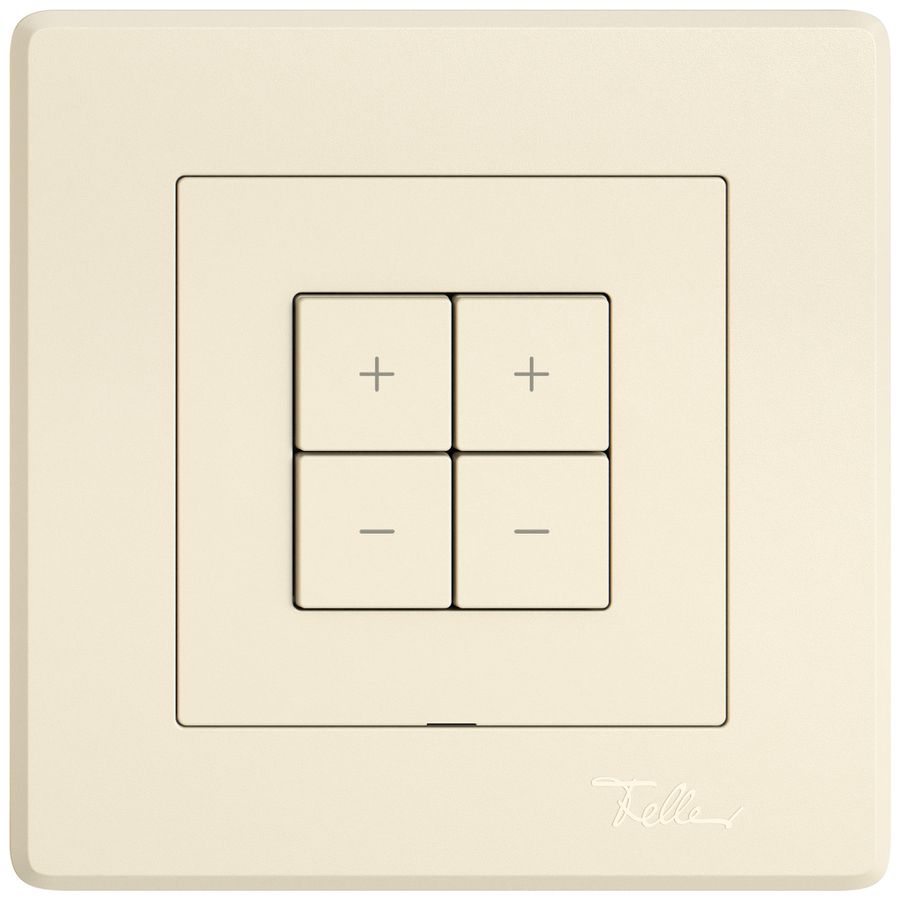 Station sec.variateur ENC EDIZIO.liv Wiser SNAPFIX® 2 canaux 4 touches WLAN cr
