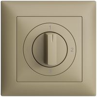 Kit frontal EDIZIOdue 0-1-2-3 88×88mm sand pour interrupteur rotatif