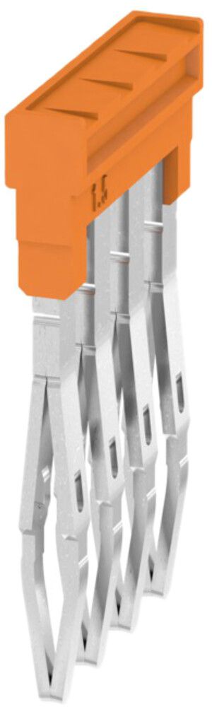 Querverbinder Weidmüller ZQV 1.5N/4 gesteckt 4L 3.5mm isoliert 17.5A orange