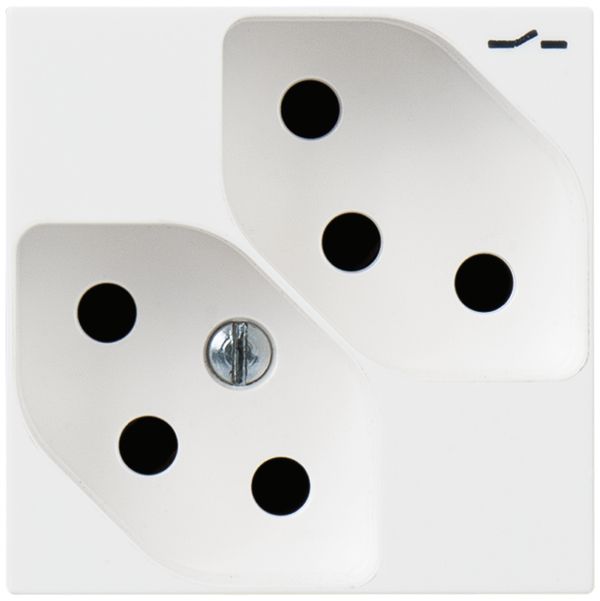 Presa INS ATO 2×T13 1×S bianco 2moduli