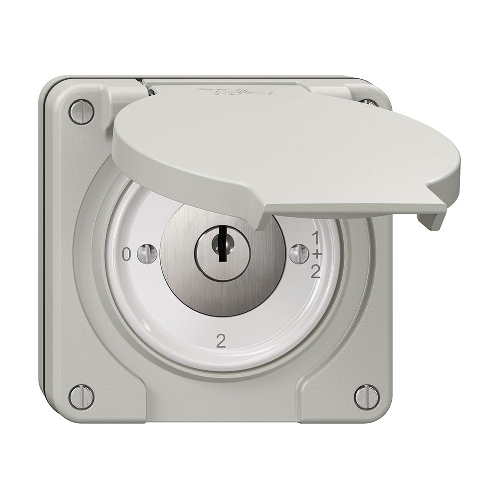 Interrupteur rotatif NUP NEVO, 1/1 L, avec serrure&2 clés, KS, 0-1-1+2-2, grc