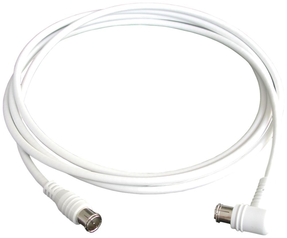 Anschlusskabel WISI SD080150 F-Quick auf F-Quick Winkel, 1.5m, weiss