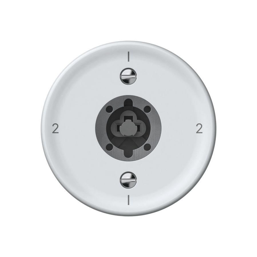 Interrupteur à clé origin commutateur 3/1L 16A 250V 1-2-1-2 60×60mm blanc