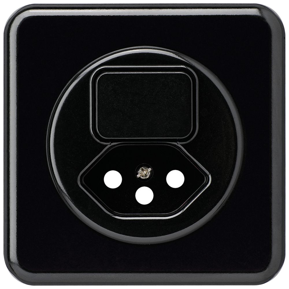 UP-Frontset basico für Kombination Dimmer+Typ 13 schwarz