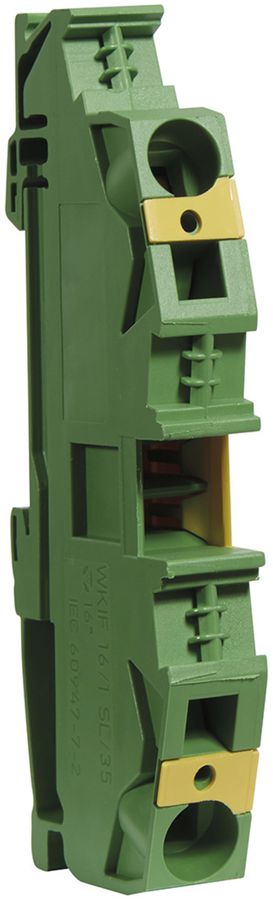 Borne de passage Hager 16mm², PE, enfichable, fermé