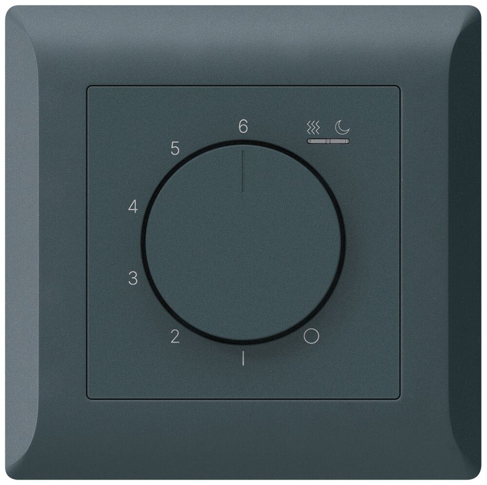 UP-Raumthermostat kallysto.line An/Aus 230VAC 16A 92×92mm anthrazit