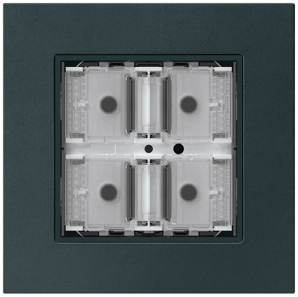 UP-Taster KNX KPR f.4×Tasten 4×Betätigungspunkte LED schwarz